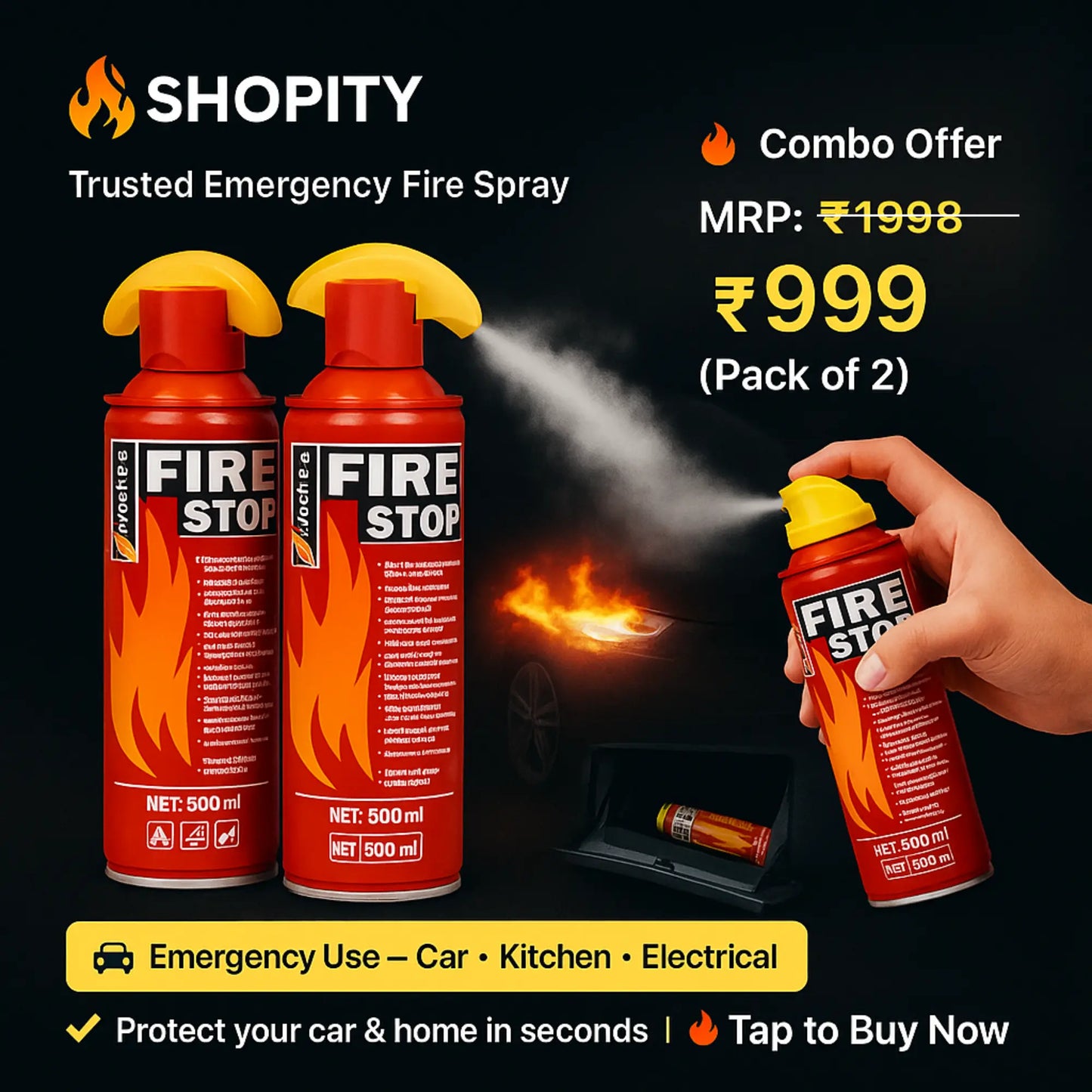 FireGuard™ 5-Second Rescue | 500ml