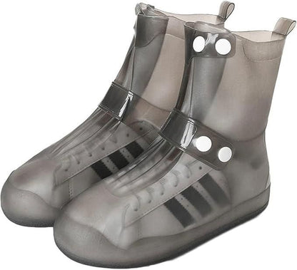 Silicone Rain Shoe Covers (Free Size - Fit For All)-10 inch tall