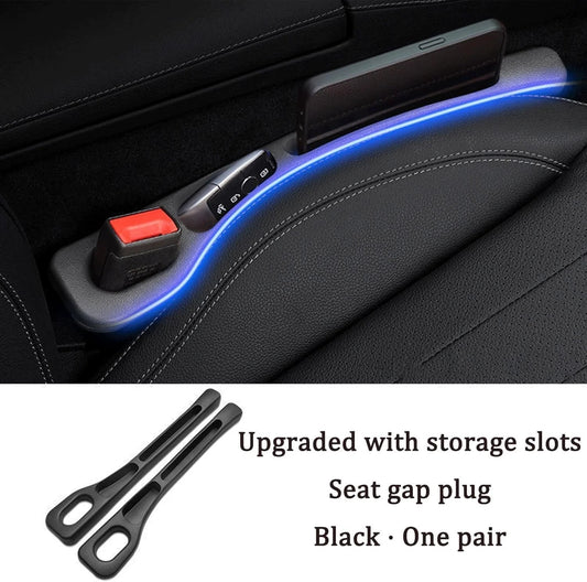 Universal Car Seat Gap Filler Strip – Anti-Drop Pad with Seatbelt Slot